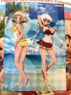 コミケ106 戦姫絶唱シンフォギア ブロマイド 雪音クリス 立花響 日焼け水着