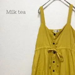【Milk tea】ミルクティー ワンピース マタニティー 前ボタン