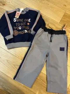 90サイズ スウェットシャツとパンツセット