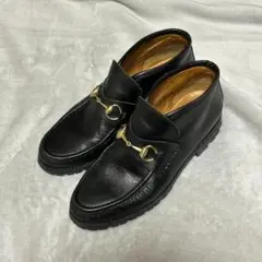 美品 GUCCI グッチ ホースビットローファー ハイカット 39 ブラック