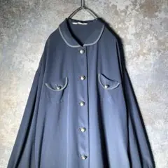 【ヴィンテージ】お洒落なボタン付きブラウス 美品 used 古着 ZBS2
