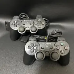 【清掃・動作確認済み】DualShock2 2個セット PS2 SONY ⑥