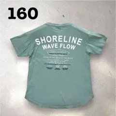 夏物SALE バックプリント　Tシャツ　ミントカラー　160サイズ　男女共通
