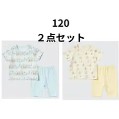美品　ユニクロ　すみっこぐらし　パジャマ　120サイズ　２点セット
