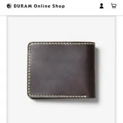 DURAM FACTORY ダークブラウン 二つ折り財布