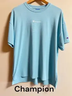 Champion チャンピオン 水色 Tシャツ Mサイズ