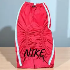 リメイクNIKE ♡レッド ギャザー スカート