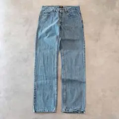 Lee リー W32 ブルーデニム ボトム パンツ 古着 青 縦落ち 15162