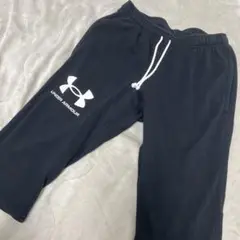 UNDER ARMOUR 5〜6部丈スウェットパンツ M 黒