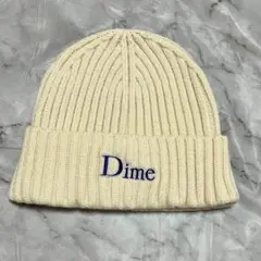 新品☆Dime ロゴ　ニット帽　ビーニー　ホワイト