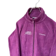 AMWA コロンビアColumbia フリース パーカー　紫
