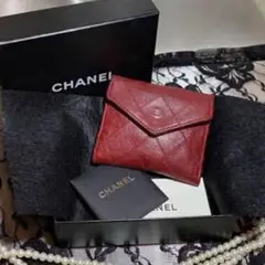 CHANEL シャネル ココマーク マトラッセ ビコローレコンパクトウォレット