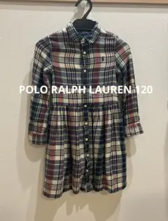 POLO RALPH LAUREN 120cm チェック　ワンピース