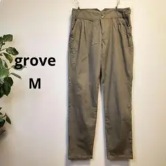 ★grove★カジュアルパンツ カーキ色 M