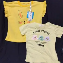 イエロー半袖Tシャツ100　2枚セット