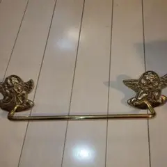 アンティークエンジェル タオル掛け 中古