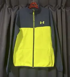 Under Armour ウィンドブレーカー ネイビー/蛍光管グリーン