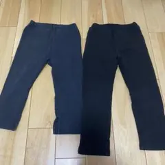 ユニクロ　レギンスパンツ　デビロック　裏起毛　100