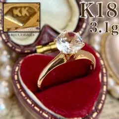 梶田久次郎商店 ヴィンテージリング 大粒アメジスト K18G 透かし彫り 12号 梶田久次郎商店 ヴィンテージリング 大粒アメジスト K18G 透かし