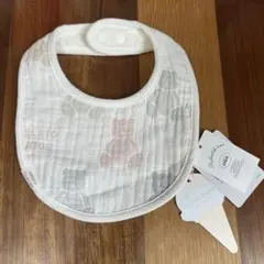 ジェラートピケ　くま　ガーゼ　スタイ　新品未使用　タグ付き