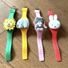 アニマル腕時計風アクセサリー4セット