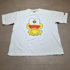 ど根性ガエル　半袖　tシャツ　白　ホワイト　アニメ　マンガ　4L