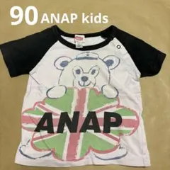 ANAP クマイラスト 半袖Tシャツ 90