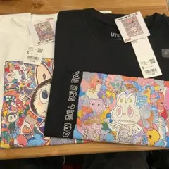 ユニクロ UT ポップマート POP MART Sサイズ 白、黒 2枚セット