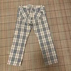 バーバリー パンツ ノバチェック 短め