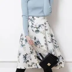 Rirandture ミックスポピープリントスカート
