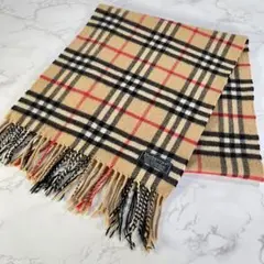 【美品・カシミヤ100%】バーバリー/BURBERRY マフラー ハウスチェック