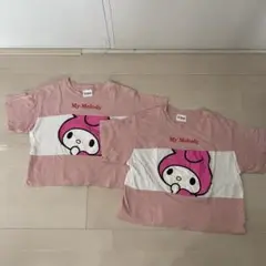 My Melody ピンク Tシャツ 2枚セット140と150