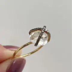 48000→45500 ARTIDA OUD ハーキマーダイヤモンド リング