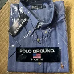 polo 青シャツ　半袖