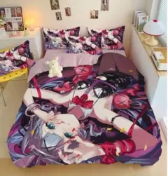 初音ミク 寝具カバーセット ダブルサイズ 4点セット