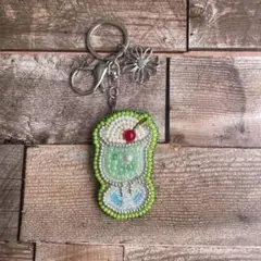 クリームソーダのバックチャーム／ハンドメイド