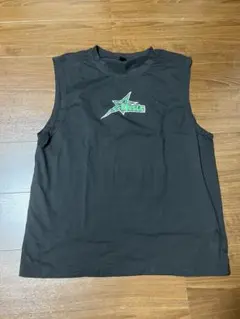 ブラックタンクトップ ロゴ入りPOMWE