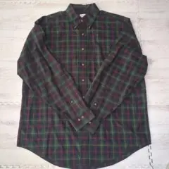 Brooks Brothers 長袖シャツ L グリーン系チェック