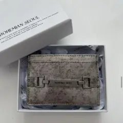 【BOHEMIAN SEOUL】BOHEMSEO KEYRING CARD WALLET 革 カード入れ KEYRING CARD WALLET - bohemseo