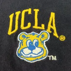 UCLA ネイビー Tシャツ Lサイズ　ワンポイント刺繍