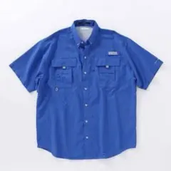Columbia PFG バハマ ショートスリーブシャツ サイズMネイビー