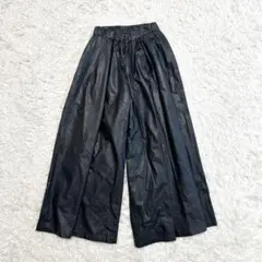 risley フェイクレザー ワイドパンツ ブラック フリーサイズ
