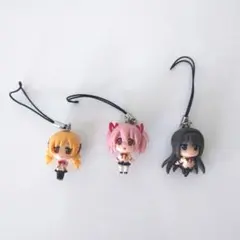 魔法少女まどかマギカ 鹿目まどか 暁美ほむら 巴マミ マスコットキーホルダー