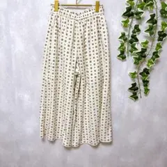 【フェリシモ】 ボトムス （M） ワイドパンツ ベージュ レディース サラサラ