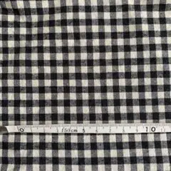 【SALE】カットクロス　チェック柄　ブラック