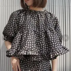 シスタージェーンPicotee Jacquard Tiered Top 春夏秋