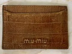 Miu Miu(ミュウミュウ) カードケース (名刺入れ/パスケース)