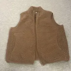 無印良品　ブラウン フリースジャケット サイズ130