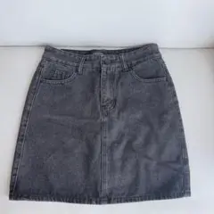 極美品ブラックデニムスカート
