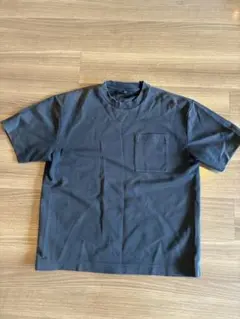 ブラック ポケット付き Tシャツ L-XL